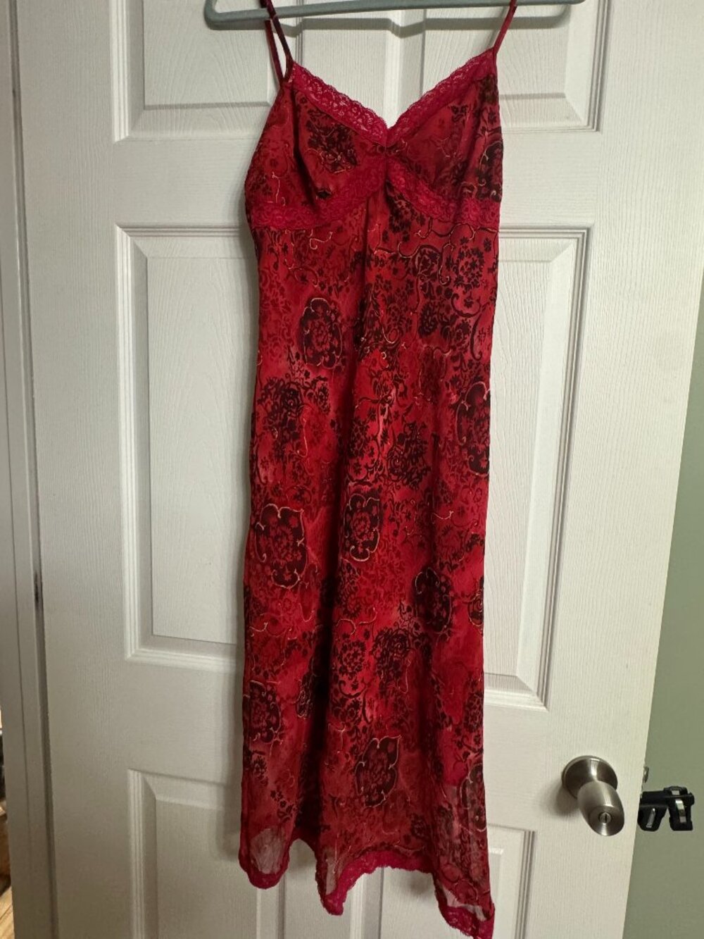 Vintage Rampage Red Slip Dress Size 11